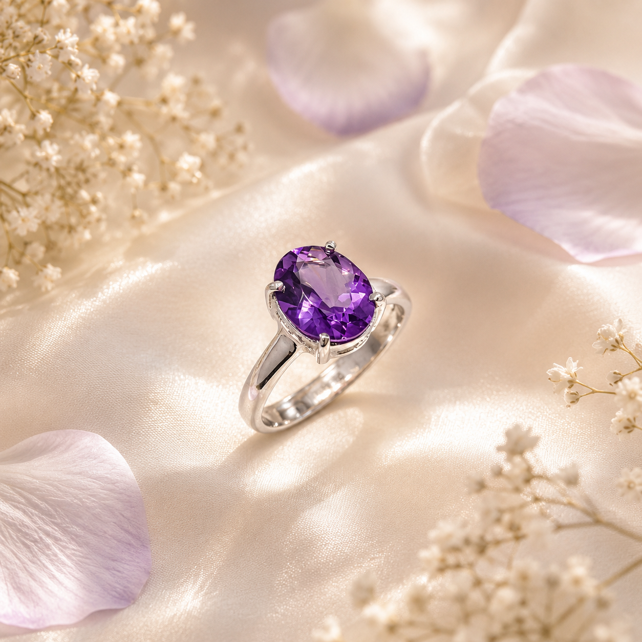 Anello Petalo Violetta