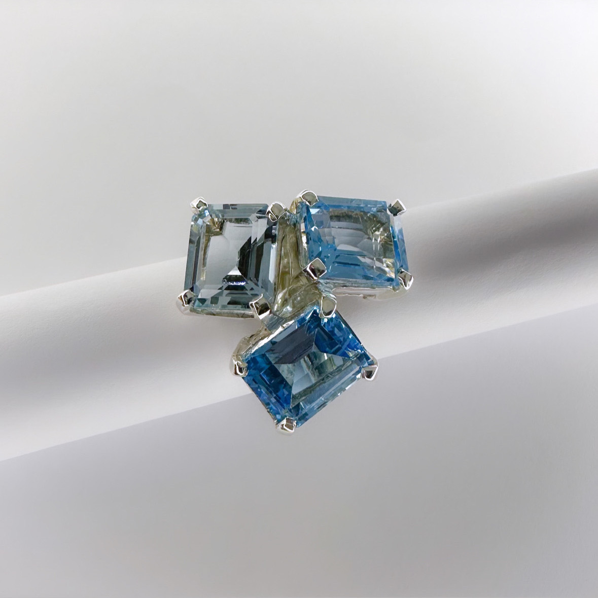 Anello Ice ottagonale