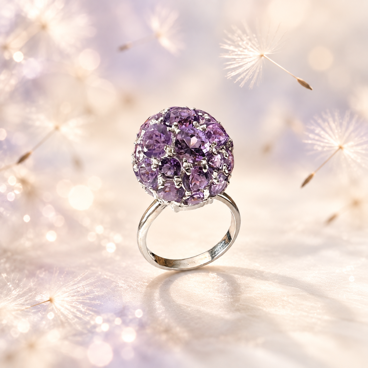 Anello Soffio Ametista